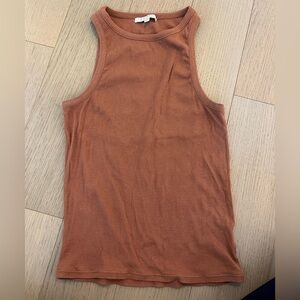 Z Supply Rust Sleeveless Ribbed Tank Top